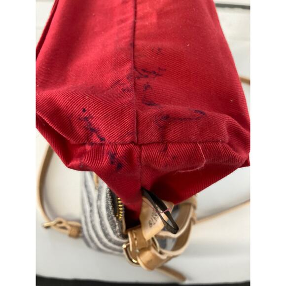 DOONEY & BOURKE SMALL LEATHER CHEVERON CROSSBODY BAG - Picture 15 of 16